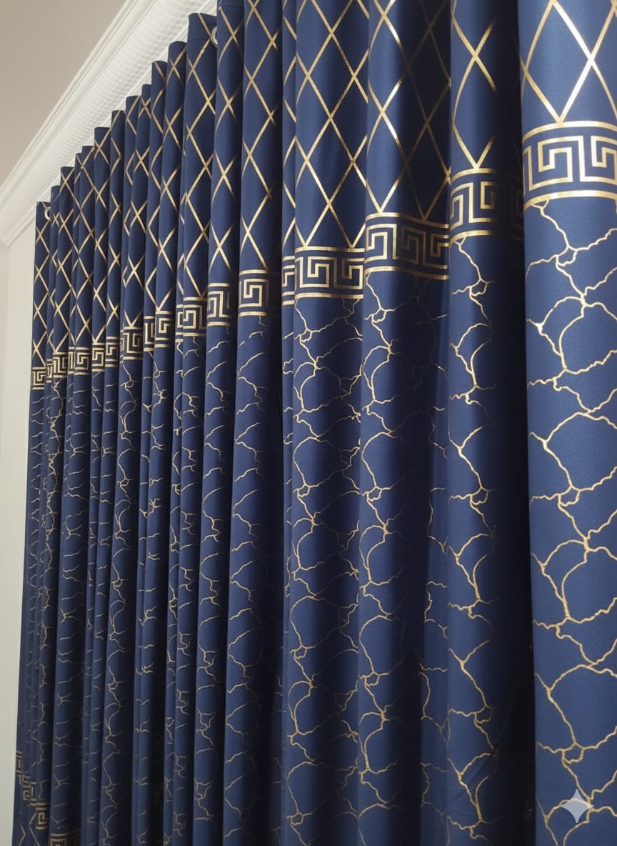 ✨ Velvet Curtain – Laser Design ✨(Ultra Soft)