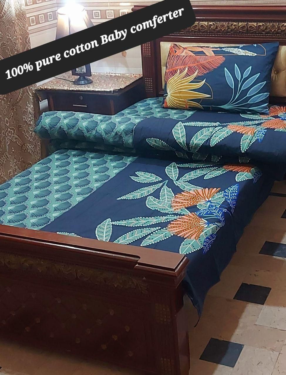 3 PCs Single Kids Winter Comforter Set