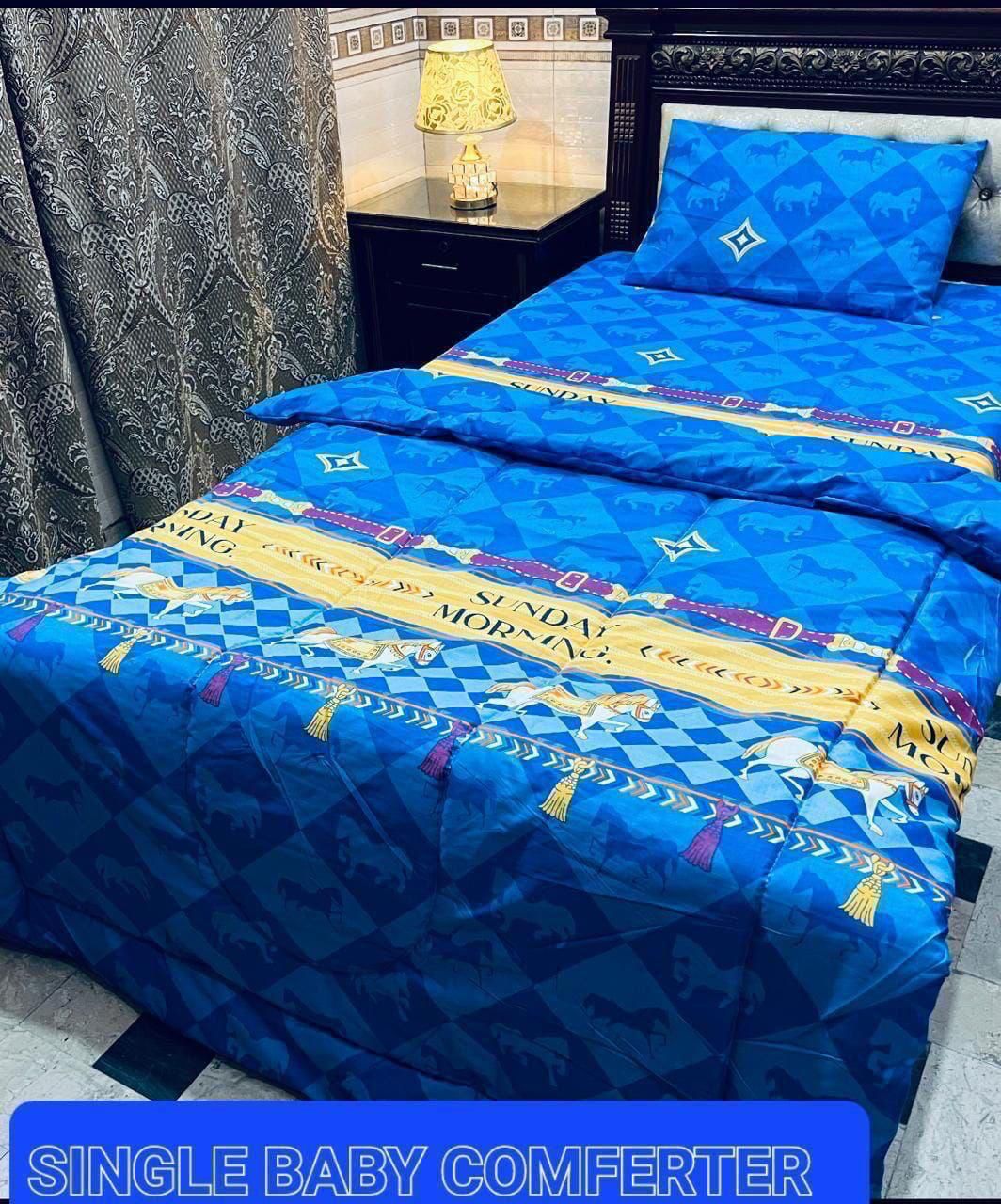 3 PCs Single Kids Winter Comforter Set