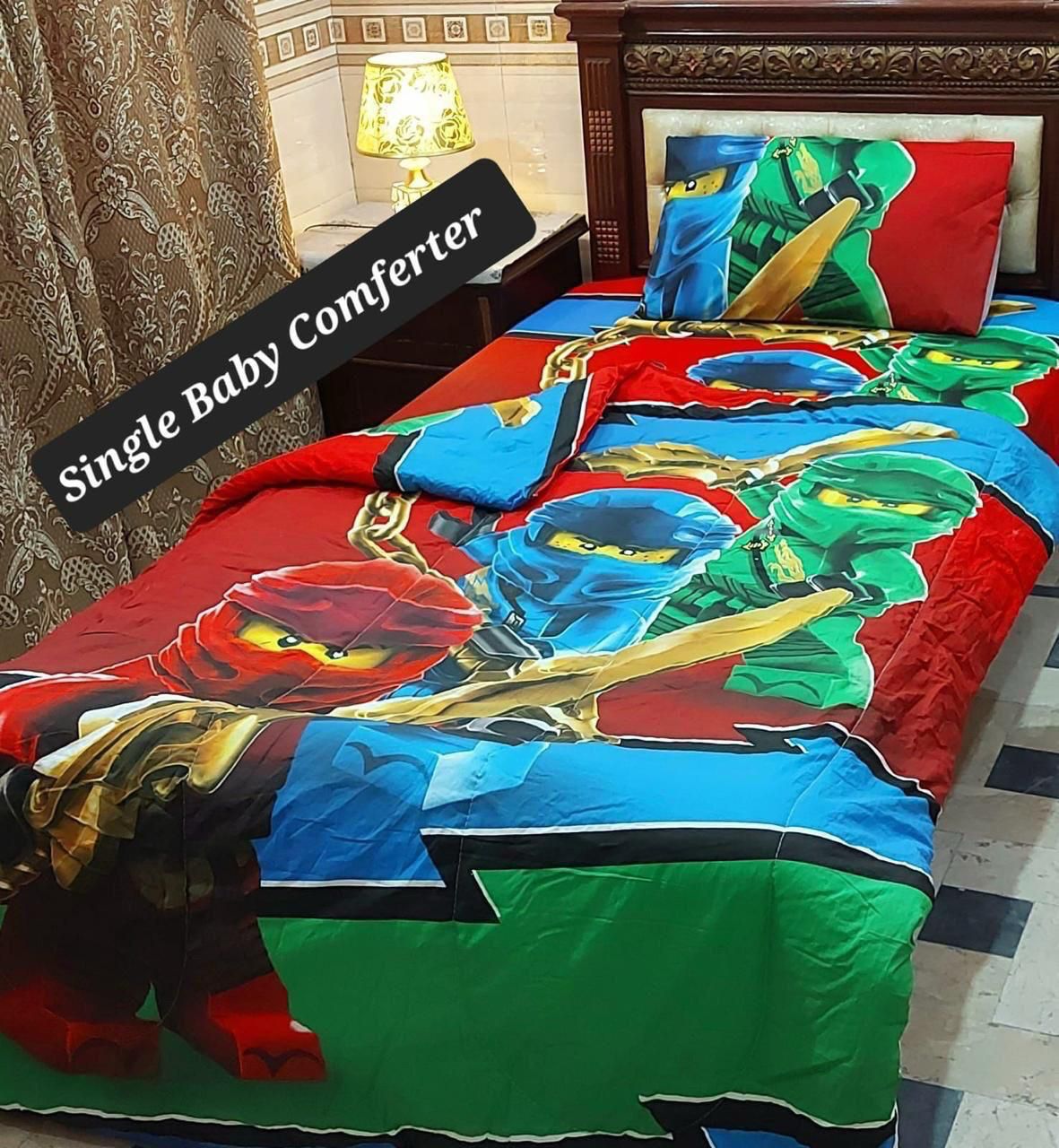 3 PCs Single Kids Winter Comforter Set